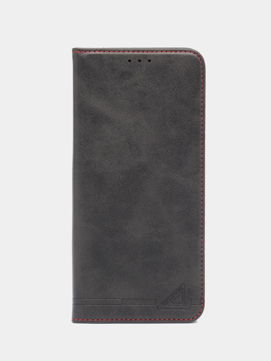 Черный чехол-книжка GQ для Xiaomi Redmi 13C (Сяоми Редми 13С) из искусственной кожи
