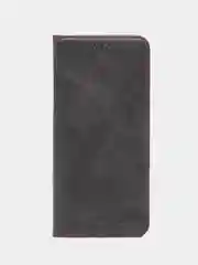 Черный чехол-книжка GQ для Xiaomi Redmi 13C (Сяоми Редми 13С) из искусственной кожи
