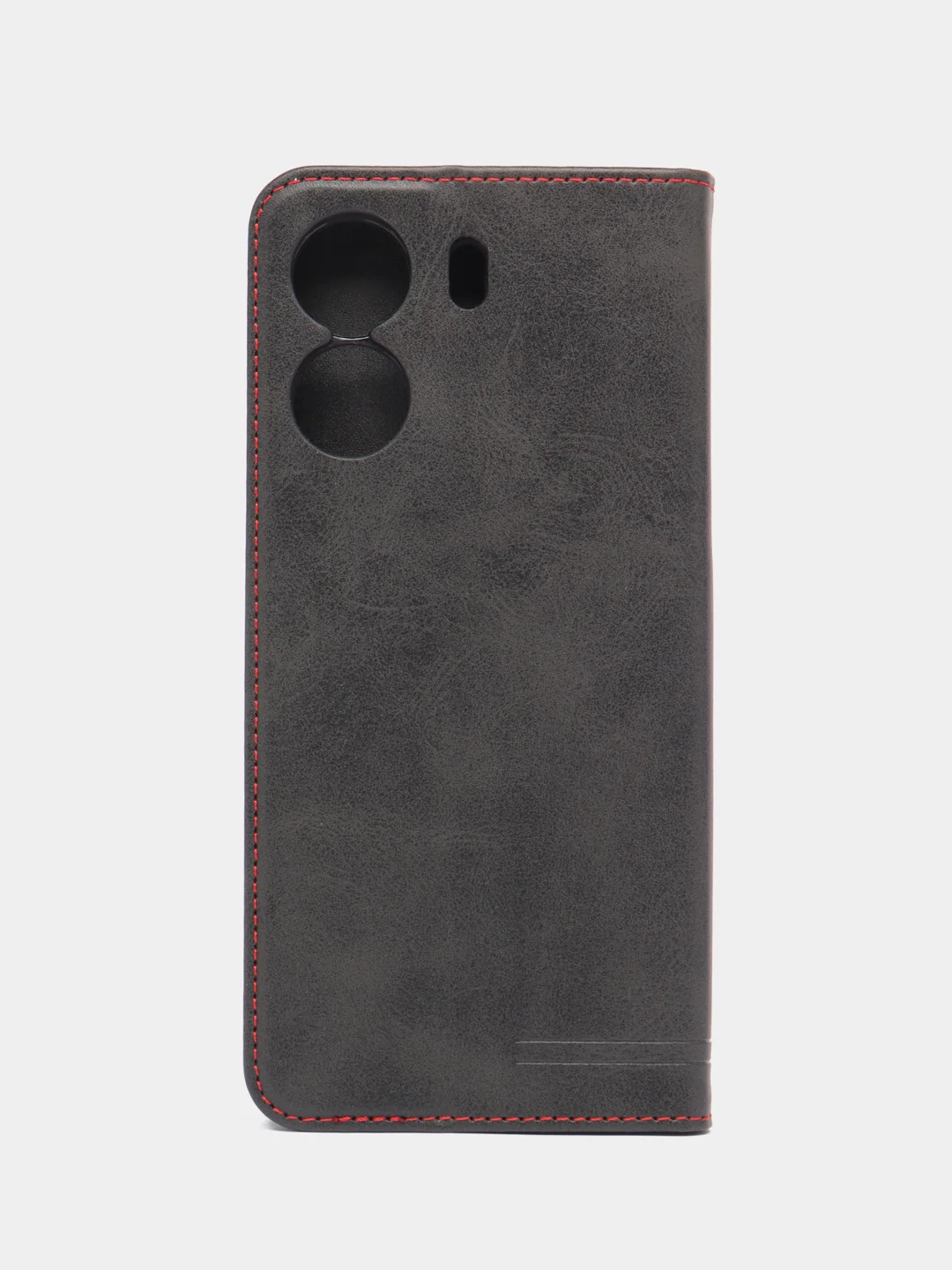 Черный чехол-книжка GQ для Xiaomi Redmi 13C (Сяоми Редми 13С) из искусственной кожи