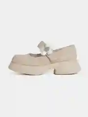 Бежевый туфли Мери Джейн