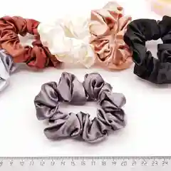 Бежевый атласная резинка для волос, 2 шт
