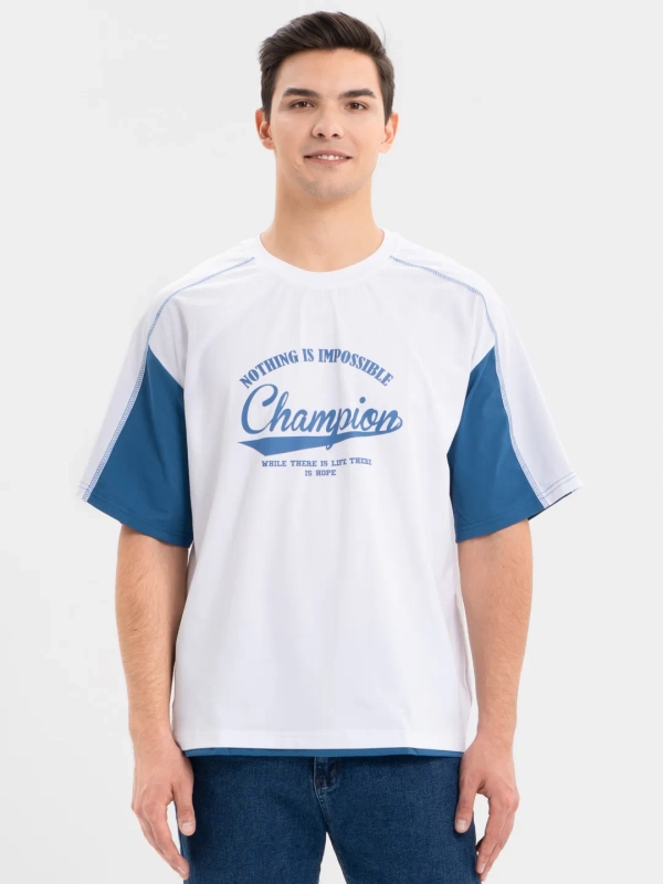 Футболка с принтом "Чемпион" Champion