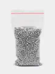 Серебряный бисер стеклянный 10/0 2.3мм разноразмерный мелкий
