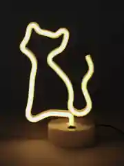 Желтый светильник неоновый (USB в комплекте)