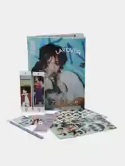 Тёмно-бирюзовый фотобук BTS Техен LAYOVER 80 страниц и карты