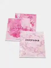 Прозрачный тетрадь предметная "Розовая серия", 48 листов