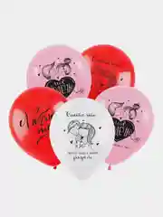 Белый воздушные шары "Love is", 12", 30 см