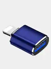 Синий адаптер-переходник OTG Lightning USB 3.0 на lightning для iPhone конвертер данных