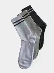 Черный носки женские, высокие, длинные, спортивные, набор 5 пар