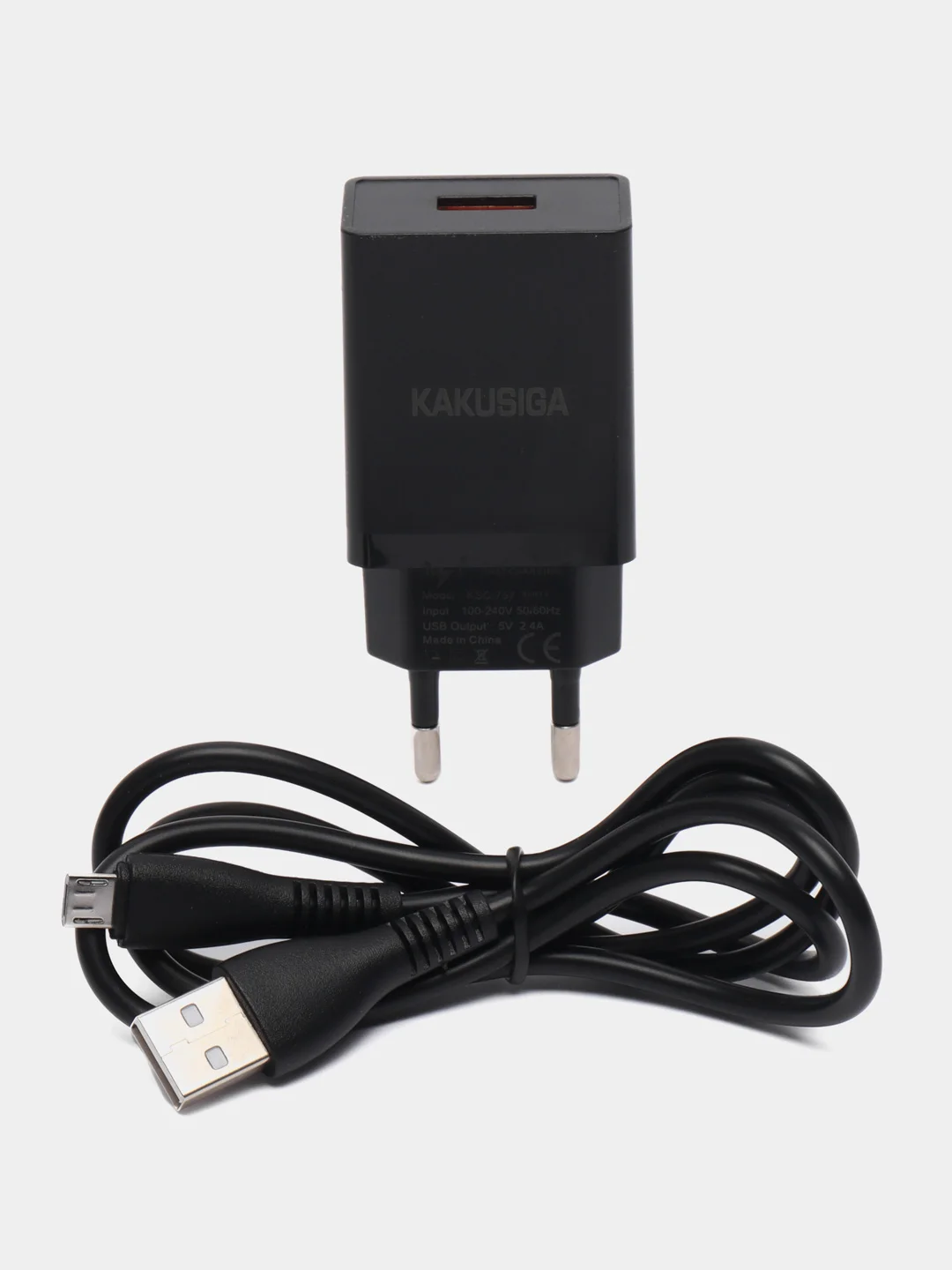 Белый зарядное устройство с кабелем (1м) Type-C, Micro, Lightning, для Apple iPhone/Android