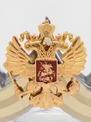 Золотой стакан  с гербом России для виски