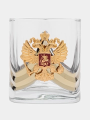 Стакан  с гербом России для виски