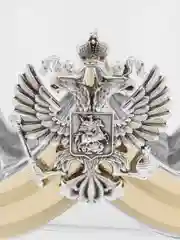 Серебряный стакан  с гербом России для виски