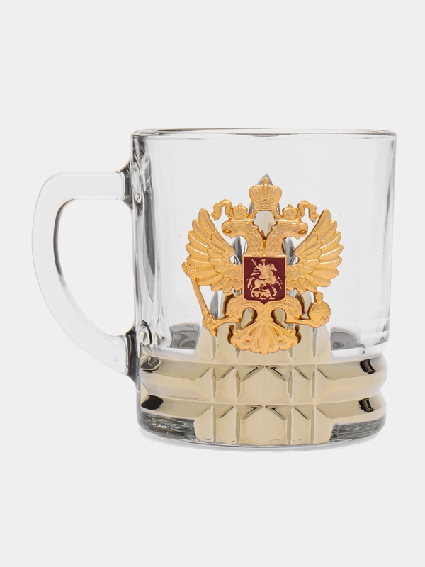 Кружка с гербом России для чая и кофе
