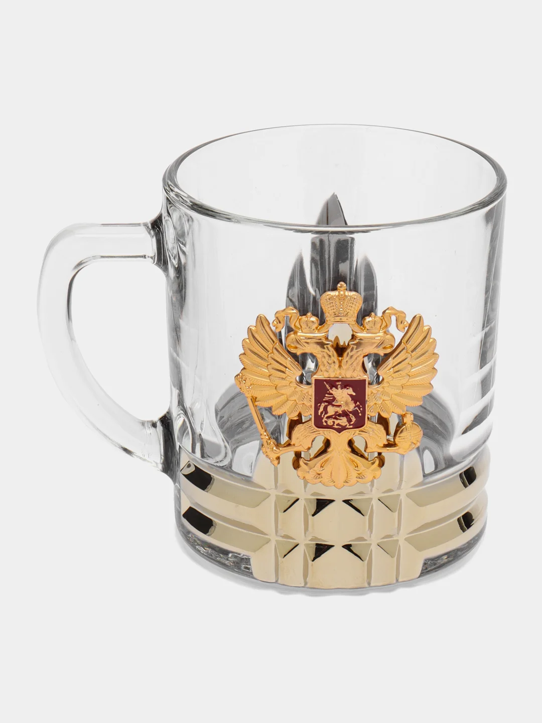 Золотой кружка с гербом России для чая и кофе