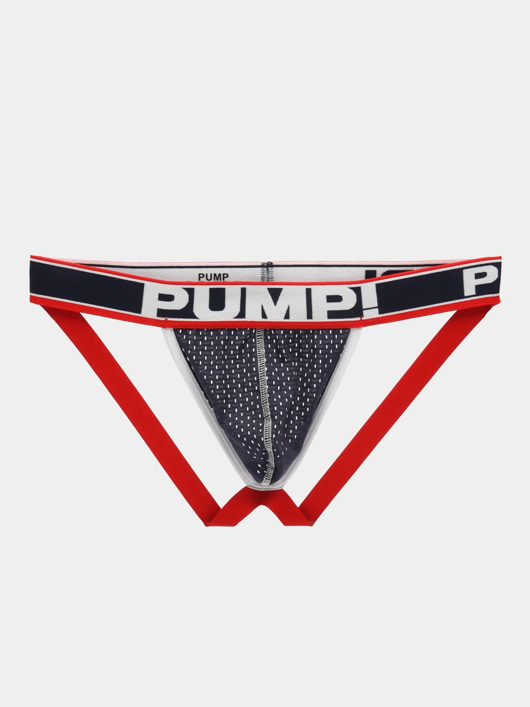 Синий трусы мужские стринги (джоки) PUMP