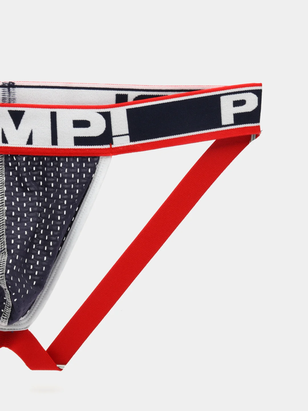 Синий трусы мужские стринги (джоки) PUMP