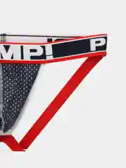 Синий трусы мужские стринги (джоки) PUMP