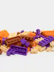Тёмно-бордовый детский 3D конструктор, игрушка развивающая