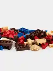 Светло-оранжевый детский 3D конструктор, игрушка развивающая