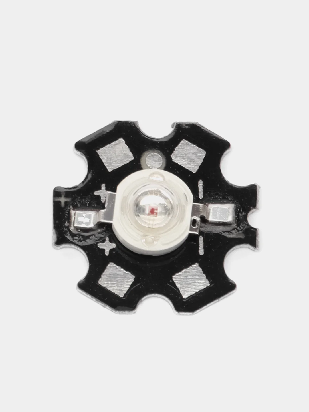 3 штуки! Мощный светодиод ES-STAR-1W Красный, 45-55 Люменов, 620-625nm (Ф)