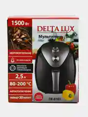 Черный аэрогриль электрический Delta Lux DE-6101