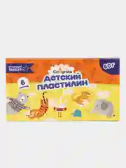 Пластилин детский , 6 цветов, 60 г