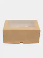 Карамельный коробка для 6 капкейков с окном, 25 х 17 х 10 см