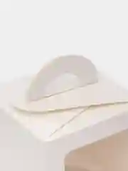 Белый коробка для 1 капкейка с окном, 9,2 х 9,2 х 11,1 см