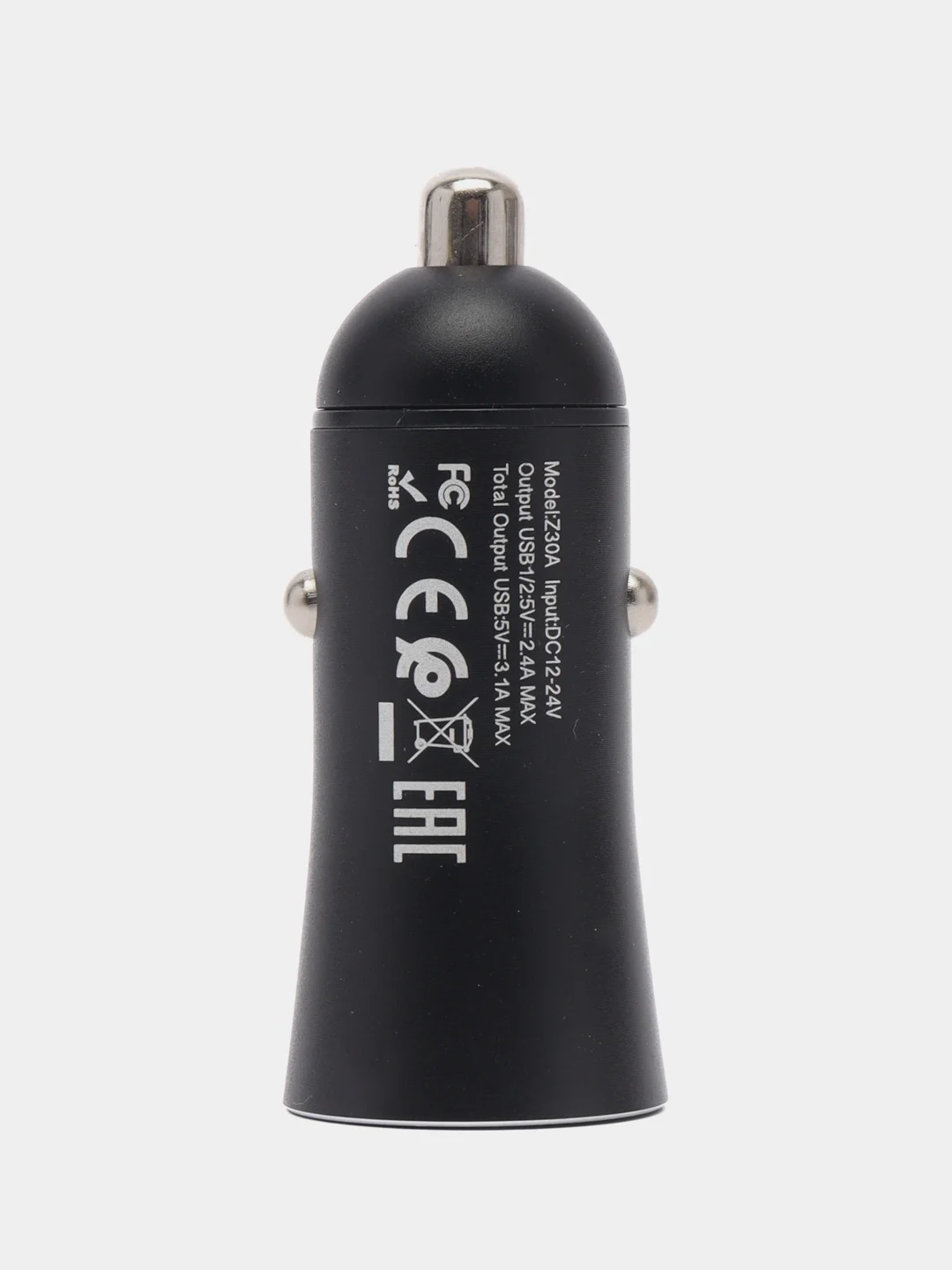 Автомобильное зарядное устройство Hoco Z30A Easy route, с двумя USB портами, 3.1A, черное