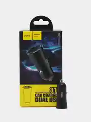 Автомобильное зарядное устройство Hoco Z30A Easy route, с двумя USB портами, 3.1A, черное
