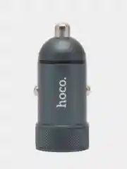Автомобильное зарядное устройство hoco Z32 Speed Up с одним портом QC3.0, металлическое