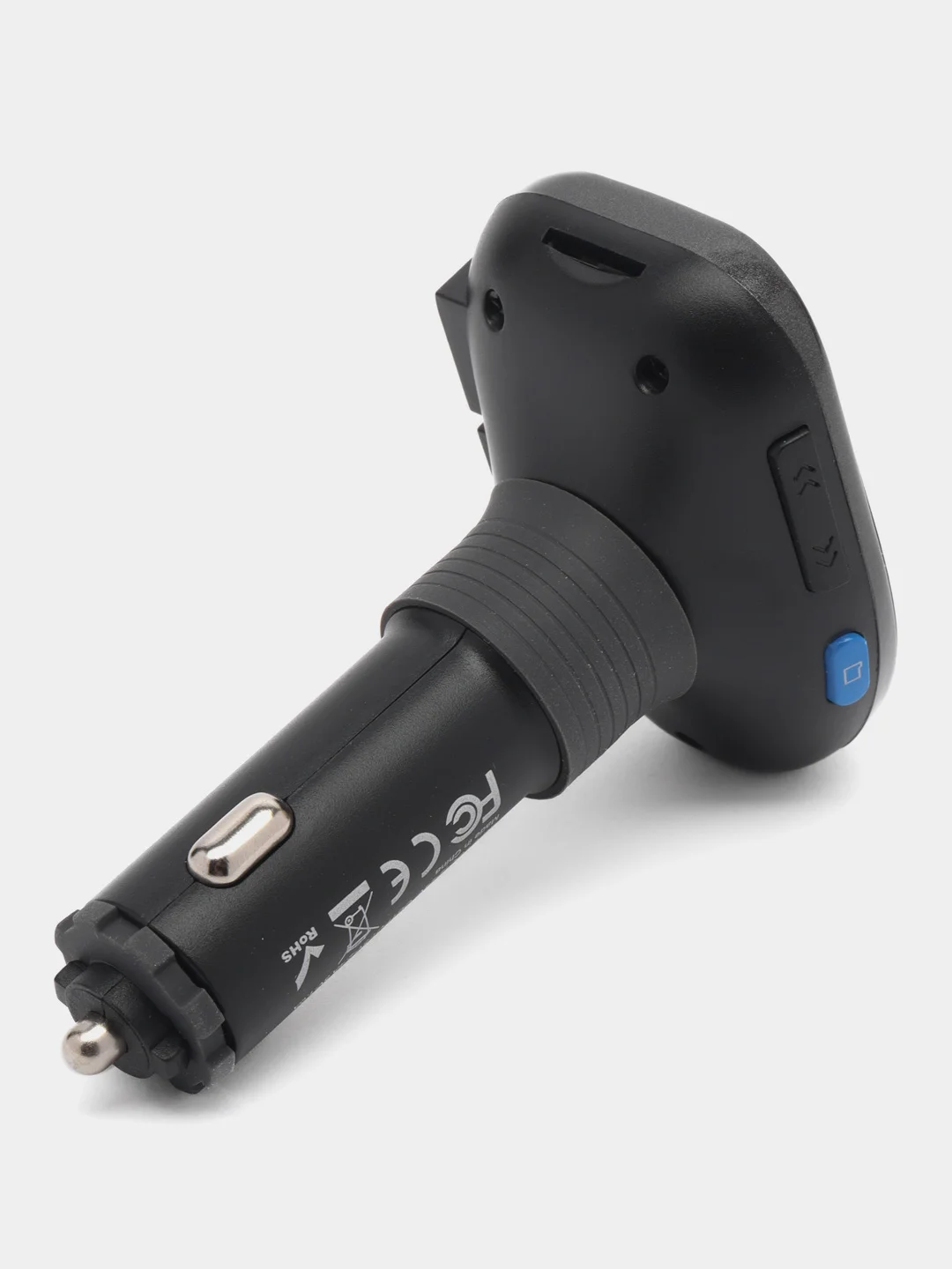 Автомобильное ЗУ Hoco E45 Happy route, USB-А, с беспроводным FM трансмиттером, чёрный
