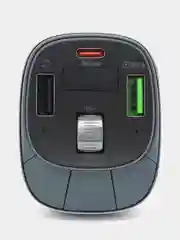 Автомобильное зарядное устройство FM-Трансмиттер HOCO E76, 2*USB+Type-C PD45W, 48W, черный