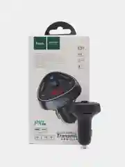 Автомобильное зарядное устройство с FM-трансмиттером 2xUSB+Type-C Hoco E51 Road Treasure
