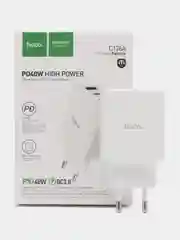 Сетевое зарядное устройство Hoco C126A 1x USB Type A, 2xUSB Type-C 3.1 А белый