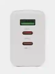 Сетевое зарядное устройство Hoco C126A 1x USB Type A, 2xUSB Type-C 3.1 А белый