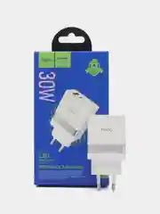 Быстрое зарядное устройство для смартфона HOCO N21, 1 х Type-C, 1 х USB-A, 3A
