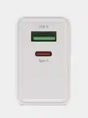 Быстрое зарядное устройство для смартфона HOCO N21, 1 х Type-C, 1 х USB-A, 3A