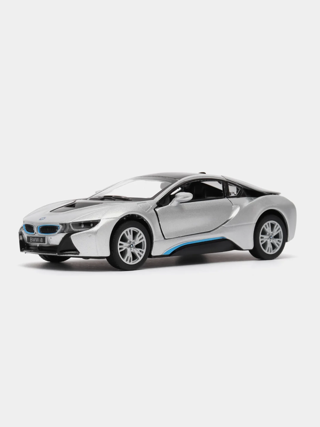 Серебряный машинка металлическая BMW i8 BKT5379DA 1:36 /Kinsmart/