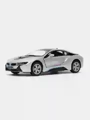 Серебряный машинка металлическая BMW i8 BKT5379DA 1:36 /Kinsmart/
