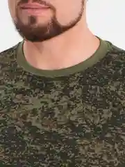 Зелёный хаки 100% Хлопок. Камуфляжная футболка, армейская, военная, военный камуфляж