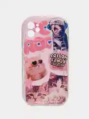 Бежевый меланж чехол на iPhone 7/8 Plus/X/XS/XR/11/12/13/14 Pro Max/15 Pro (Айфон Про Макс), прозрачный