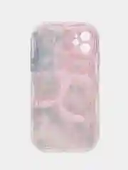Бежевый меланж чехол на iPhone 7/8 Plus/X/XS/XR/11/12/13/14 Pro Max/15 Pro (Айфон Про Макс), прозрачный
