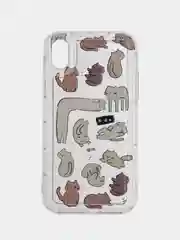 Зелёный хаки чехол на iPhone 7/8 Plus/X/XS/XR/11/12/13/14 Pro Max/15 Pro (Айфон Про Макс), прозрачный