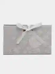 Серый меланж бонбоньерка, коробочка складная для подарка и украшений
