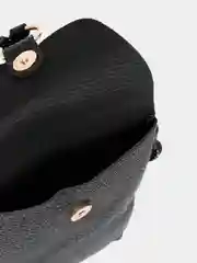 Черный сумка женская через плечо маленькая для телефона