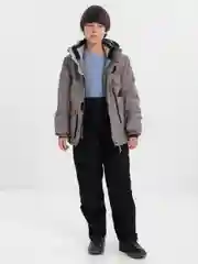 Серый горнолыжный костюм