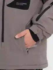 Серый горнолыжный костюм