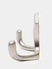 Серебряный крючок мебельный, металлический